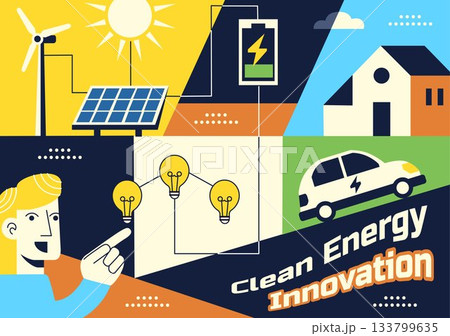 Clean Energy Innovation Vector Illustration Showcasing Modern Sustainable Design Powered By Renewable Sources And Hydroelectricity Technology Clean Energy Innovation Vector Illustration Showcasing Modern Sustainable Design Powered By Renewable Sources And Hydroelectricity Technology 133799635
