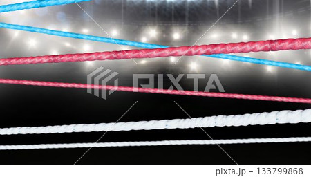 Different cords on black background Different cords on black background 133799868