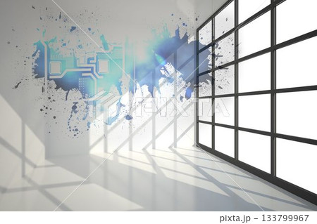 Splash showing technology interface Splash showing technology interface 133799967
