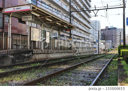 東京さくらトラム学習院下駅の風景 133800653