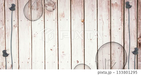 Wooden background with plugs Wooden background with plugs 133801295