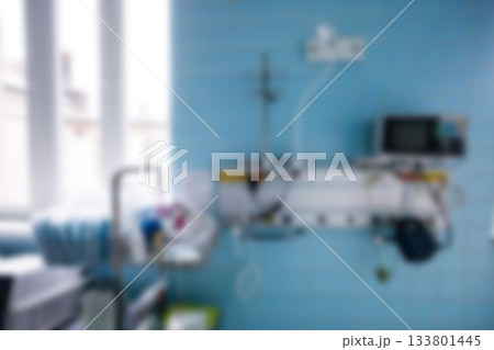 Operating room with surgical equipment in hospital 133801445