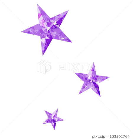 薄い紫色の宝石のようなたくさんの星 薄い紫色の宝石のようなたくさんの星 133801764