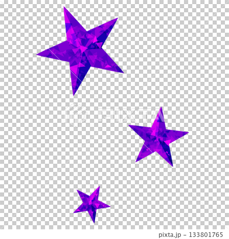 許多紫色的寶石般的星星 133801765