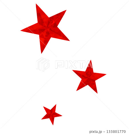 赤色の宝石のようなたくさんの星 133801770