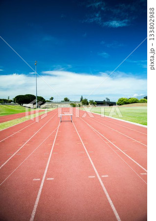 Athletics field on a sunny day Athletics field on a sunny day 133802988