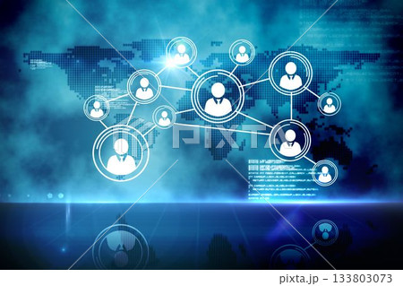Futuristic technology interface 133803073