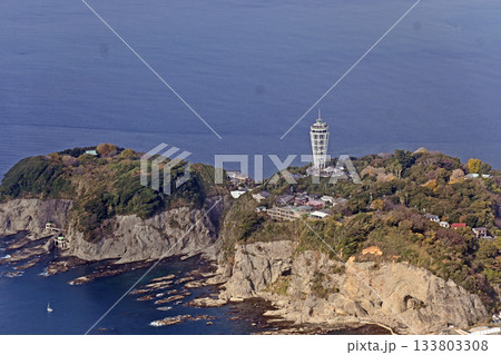 江の島を俯瞰 133803308