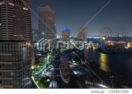 《神奈川県》横浜ベイエリア・深夜の夜景 133803568