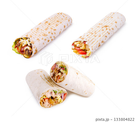 Explore tasty wraps filled with fresh ingredients and savory flavors Explore tasty wraps filled with fresh ingredients and savory flavors 133804822