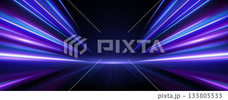 Radial motion blur creating dynamic tunnel effect 133805533