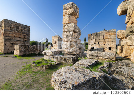 トルコのヒエラポリス遺跡 トルコのヒエラポリス遺跡 133805608