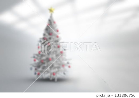 Blurry christmas tree in room Blurry christmas tree in room 133806756