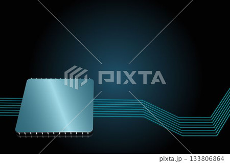 Shiny square on black background 133806864