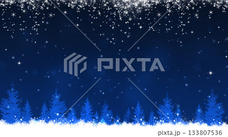 christmas magic forest scene 133807536