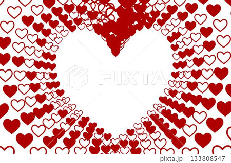 Digitally generated Valentines heart design 133808547