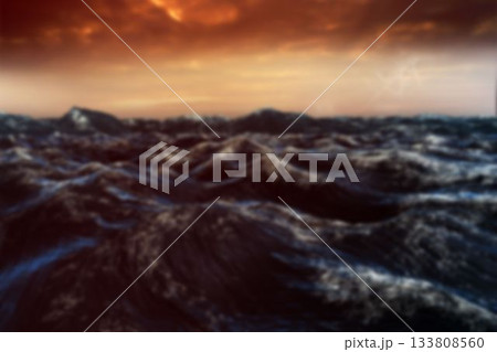 Scenic view of sea during sundown 133808560