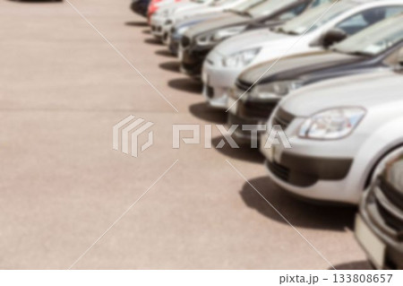 Cropped image of cars in row 133808657