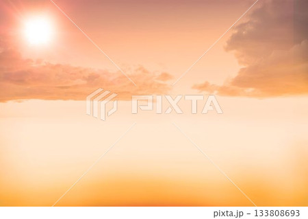 Scenic view of sun and clouds in sky 133808693