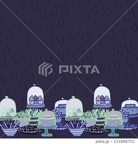 Illustration of food in containers 133808752