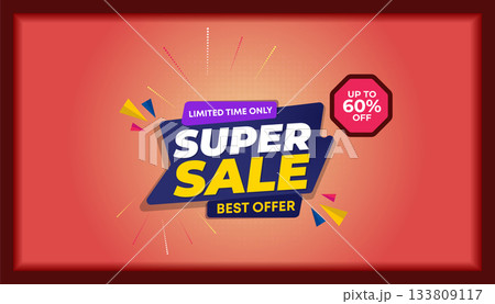 01 super sale banner template design. big deal flash sale discount template promotion posts. web banner for mega hot sale promotion discount sale banner. end of season special offer banner 133809117