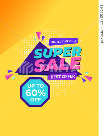 01 super sale banner template design. big deal flash sale discount template promotion posts. web banner for mega hot sale promotion discount sale banner. end of season special offer banner 133809141
