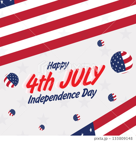 Happy 4th of July. Fourth July Independence Day USA. Happy 4th of July. Fourth July Independence Day USA. 133809148