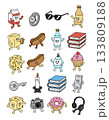 ゆるい擬人化キャラクターのアイコン素材集vol.5｜食べ物・生活用品・雑貨など 133809188