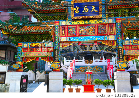 横浜　中華街の景色 133809328