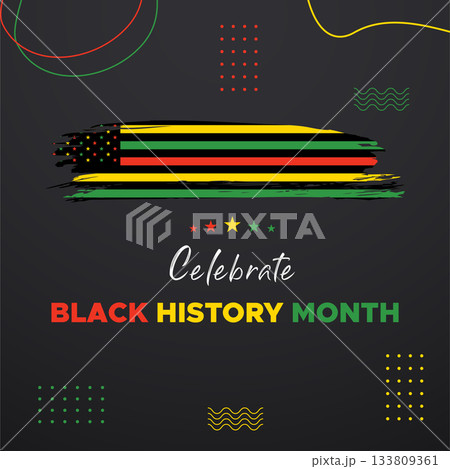 Black History Month celebrated. February national black history month African American vector illustration Template for background, banner, card, poster with text inscription Black History Month celebrated. February national black history month African American vector illustration Template for background, banner, card, poster with text inscription 133809361
