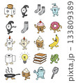 ゆるい擬人化キャラクターのアイコン素材集vol.12｜食べ物・生活用品・小物など 133809389