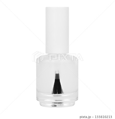 transparent nail polish isolated on white background 133810213