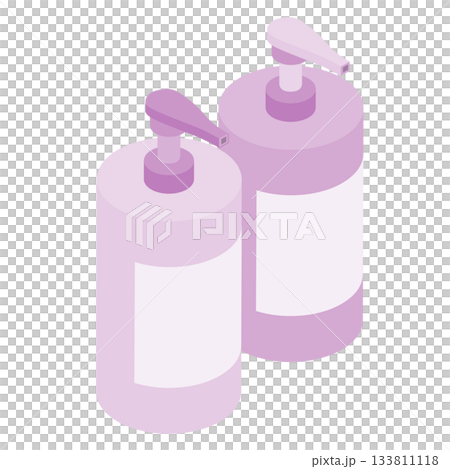 シャンプーボトル・アイソメトリック シャンプーボトル・アイソメトリック 133811118