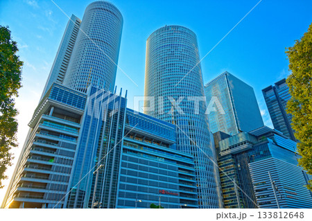 JR名古屋駅 名古屋高島屋 高層ビル群 JR名古屋駅 名古屋高島屋 高層ビル群 133812648