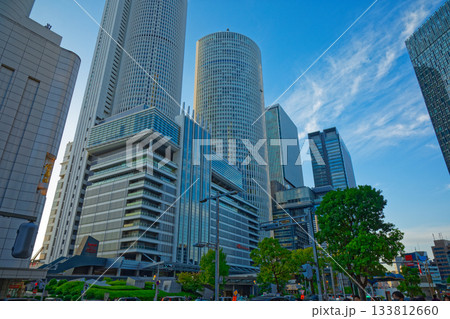 JR名古屋駅　名古屋高島屋　高層ビル群 133812660