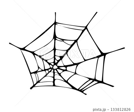 Halloween creepy creepy cobweb, spiderweb silhouette. Autumn season horror holiday spooky spider web silhouette, spooky hanging sticky vector trap. Halloween stretching isolated spiderweb Halloween creepy creepy cobweb, spiderweb silhouette. Autumn season horror holiday spooky spider web silhouette, spooky hanging sticky vector trap. Halloween stretching isolated spiderweb 133812826