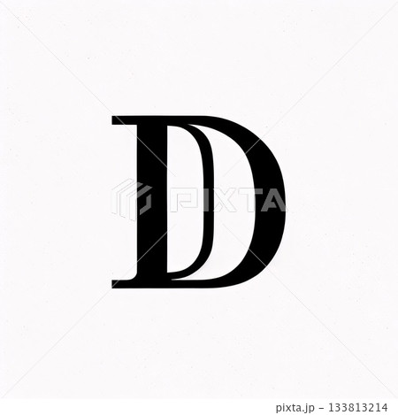 D letter logo. D letter icon. D letter sign. D letter symbol. 133813214