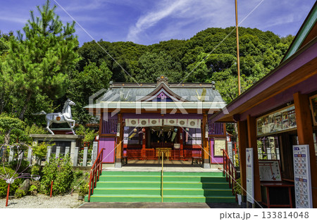 出水　加紫久利神社　拝殿　鹿児島県出水市 133814048