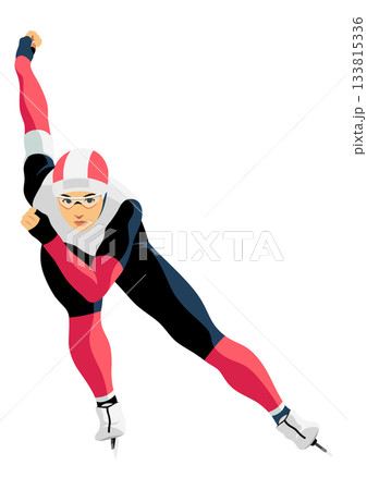 女子スピードスケート選手 女子スピードスケート選手 133815336