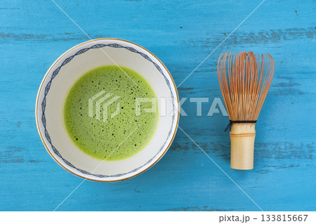 日本の茶道 　Japanese tea ceremony　コピースペースあり 133815667