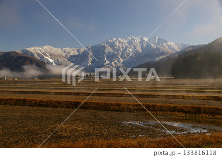 初冬の朝の八海山 初冬の朝の八海山 133816118