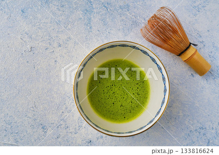 日本の茶道 　Japanese tea ceremony　コピースペースあり 133816624