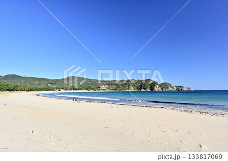 南伊豆の弓ヶ浜のリゾート風景 133817069