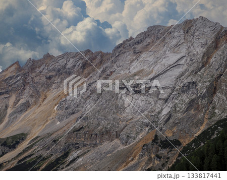 Dolomites mountains rocks stones detail 133817441