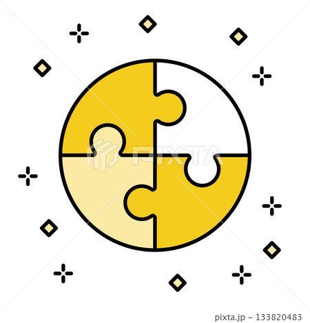 丸いジグソーパズル 丸いジグソーパズル 133820483