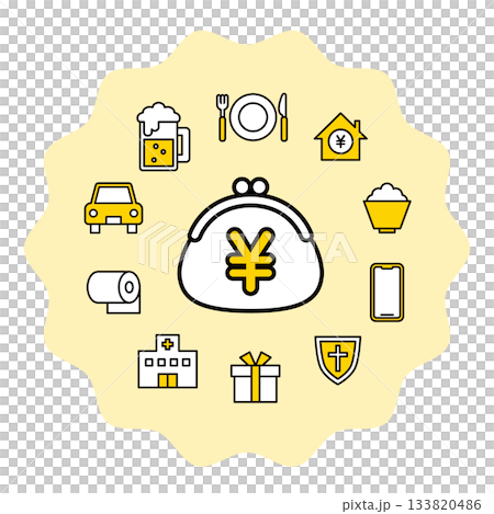 生活開支明細 / 象形圖圖示集 133820486