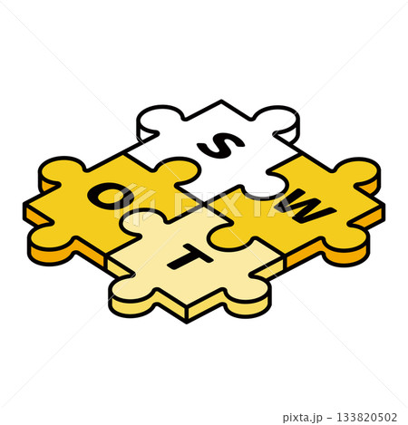 SWOT分析 / パズル 133820502