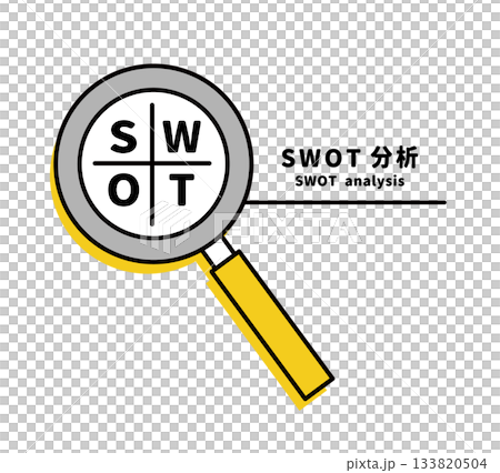SWOT分析/放大鏡 133820504