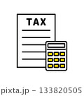 確定申告と税金 / アイコンイラスト 133820505