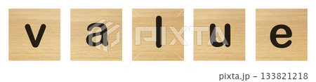 value word with wood blocks value word with wood blocks 133821218
